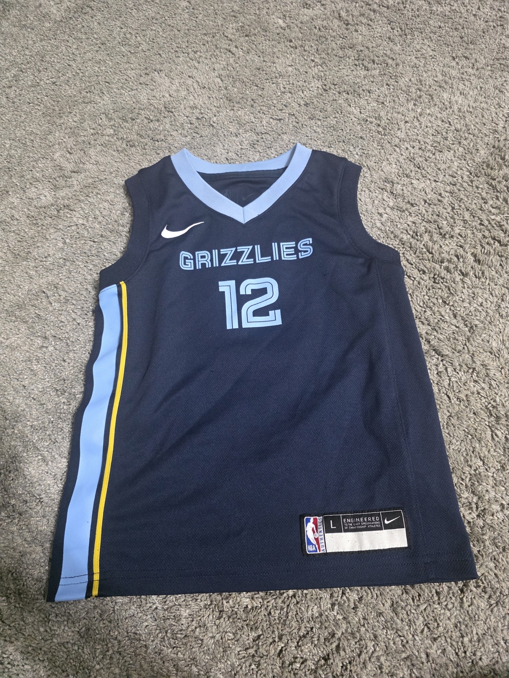Nike Ja Morant Navy Blue Grizzlies #12 Basketball Jersey